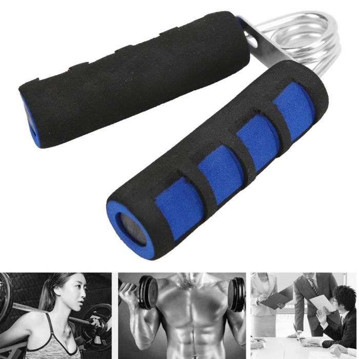 Ensemble de renforcement de poignée de main Pince à doigt Exerciseur à main en mousse souple (Bleu)