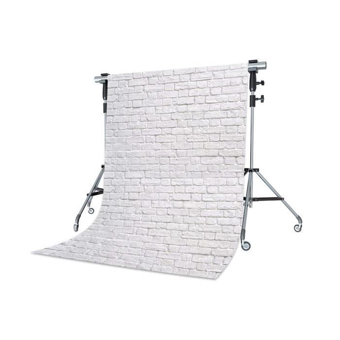 WaW Toile de Fond Photo Studio Blanc Rustica Brique Fonds pour Photographie