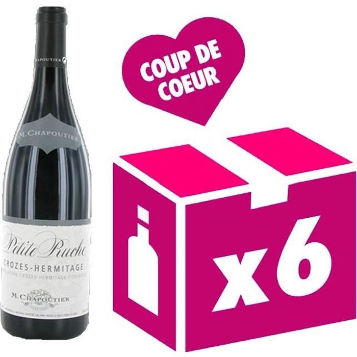 Crozes Hermitage Petite Ruche vin rouge 6x75cl Chapoutier