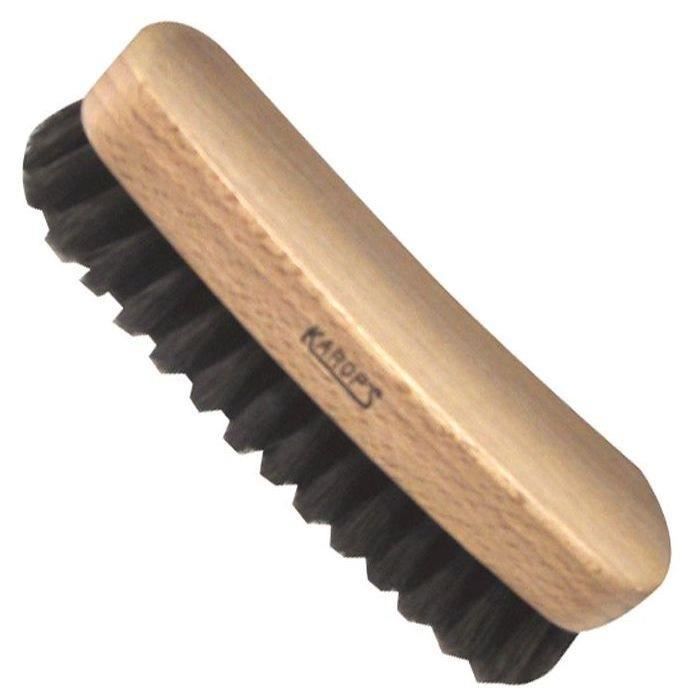 Brosse pour chaussures polissoir ciré - fibre de soie - noir