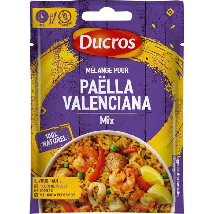 DUCROS Sachet de mélange malin Paella Valenciana - 20 g