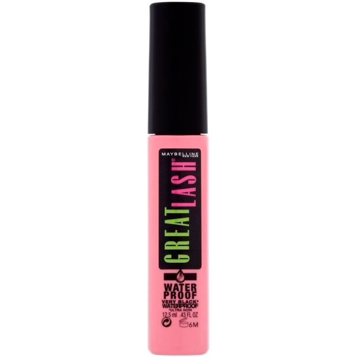 Maybelline New York - Mascara Longueur - Great Lash - Waterproof Very Black - 12,5 ml