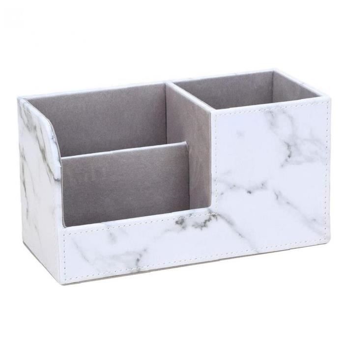 Bureau rangée Organisateur PU Storage Cadmin Caddy Box Fourniture de bureau Organisateur Crayon Pot