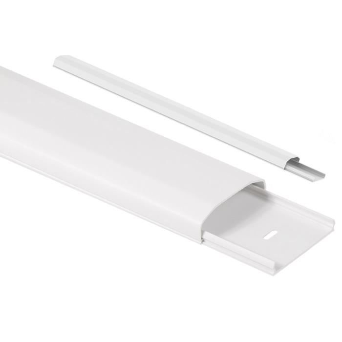Cache-câbles blanc 750mm de matériau durable Maclean MC-695