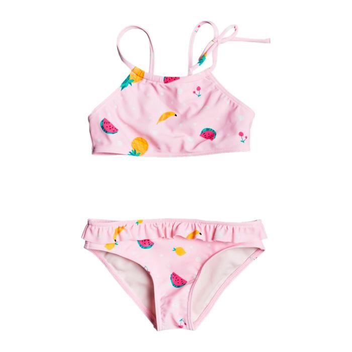 Maillot de Bain Rose 2 pièces Fille Roxy Lovely Aloha