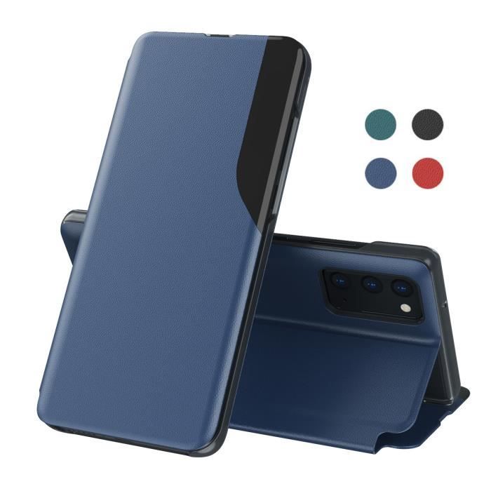 Coque Samsung A02s, Housse Protection intérieure en PC en cuir Givré de Haute Qualité Étui Pour Samsung Galaxy A02s (Bleu)