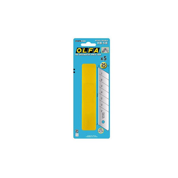 Blister 5 lames pour cutter gros travaux XH1, lame