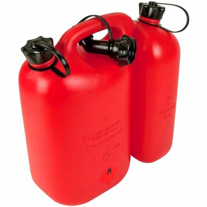 Bidon double essence/huile 5 l et 3 l