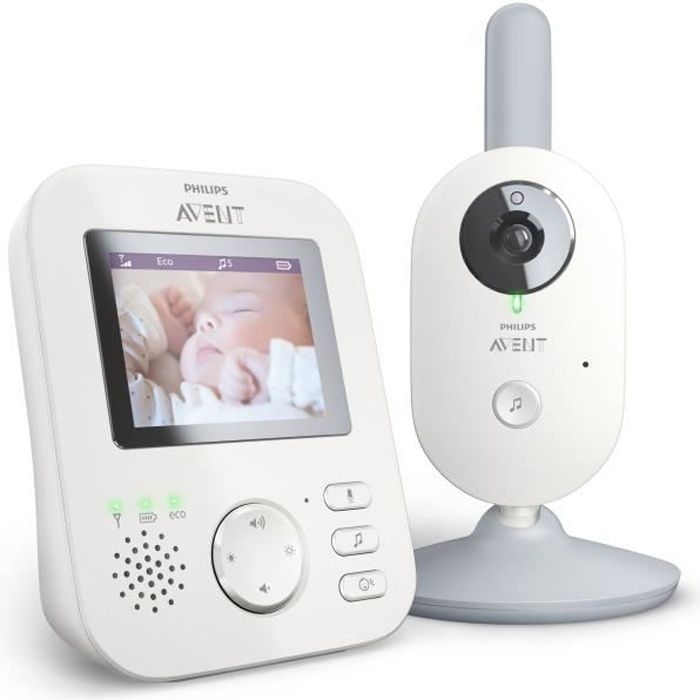 PHILIPS AVENT - Ecoute bébé Vidéo connecté - Mode Smart Eco - Jusqu’à 10h d'autonomie - Fonction \