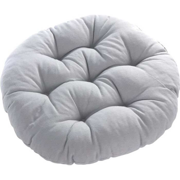 Coussin Pouf Gris