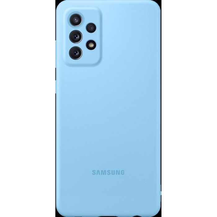 Coque Silicone Galaxy A72 Bleu