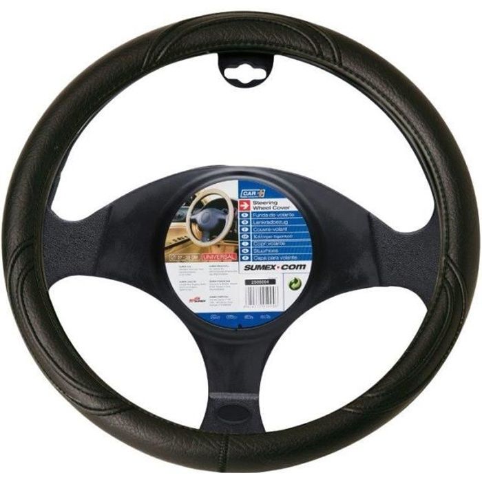 couvre volant PVC noir renault clio - diamètre volant 37/39cm -
