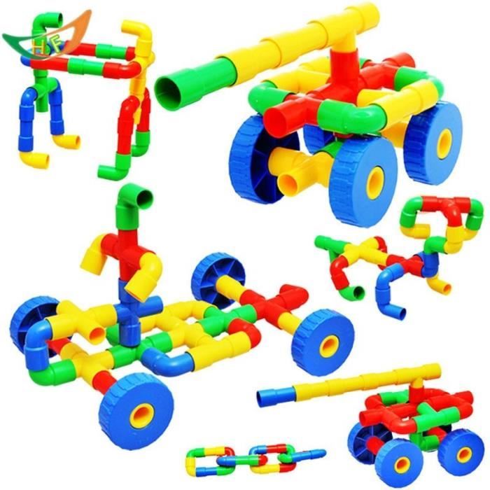 1 Sac Bloc de Construction Tuyau en Plastique Jouet d'Apprentissage Cadeau Pour Enfant Bébé