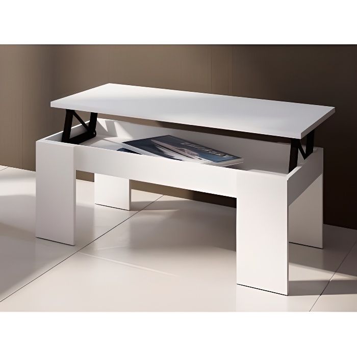 Table basse CARMELA - Plateau relevable - Bois & M