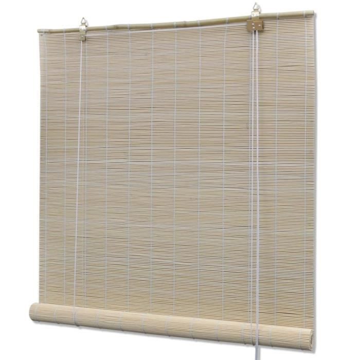 Store enrouleur bambou naturel 120 x 220 cm Beige