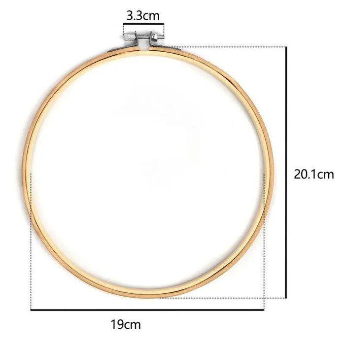 XUY Kit de Cerceaux de Broderie Cercle en Plastique Cadre au Point de