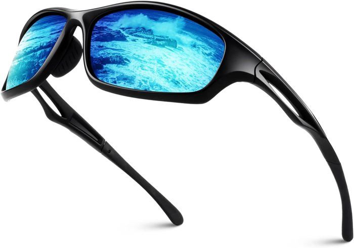 Lunettes De Soleil Polarisées UV400 Pour Hommes - Sport, Conduite, Pêche - Noir Mat
