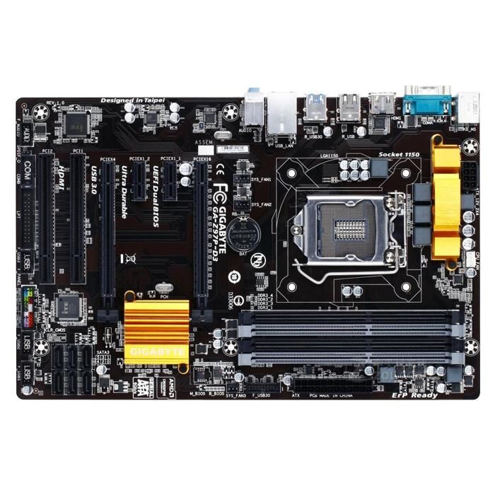Carte mère GIGABYTE Z97P-D3 Intel Z97 Socket LGA1150 4xDDR3 SDRAM 32GB ATX - Gigabyte