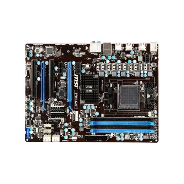 Carte mère MSI 970A-G43 AMD 970 Socket AM3/AM3+ 4xDDR3 SDRAM 32 Go ATX - Msi