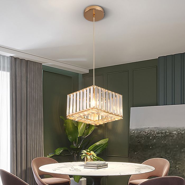 Lustre en cristal K9 de luxe – Suspension design pour salle à manger et chambre