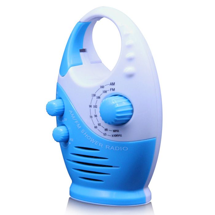 Radio De Douche étanche Portable FM - Avec Haut-parleur Intégré, Autonomie 12h - Pour Salle De Bain, Cuisine, Extérieur - Design Compact ABS