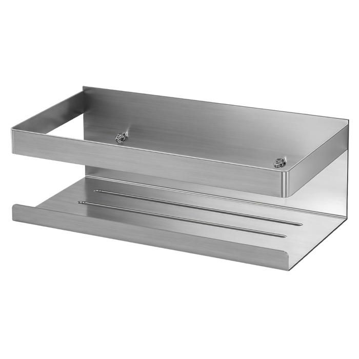 Etagere Douche sans Percage 1 PCS Rangement Douche en Acier Inoxydable SUS304 Etagere Salle de Bain pour Le Gel Douche et Le