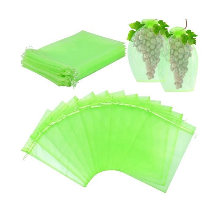 Lot de100 10x15cm Sac Protection Fruits, Sac de Protection Fruits, Sacs