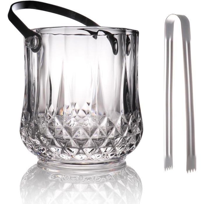 MagiDeal Support De Seau à Glace De Bureau En Acier Inoxydable Argent 43.5x18cm