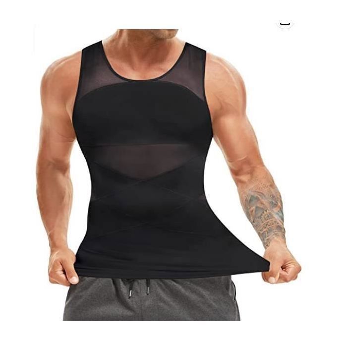 D bardeur De Compression Homme Gaine Ventre Plat T Shirt Gainant d-bardeur-de-compression-homme-gaine-ventre-plat-t-shirt-gainant