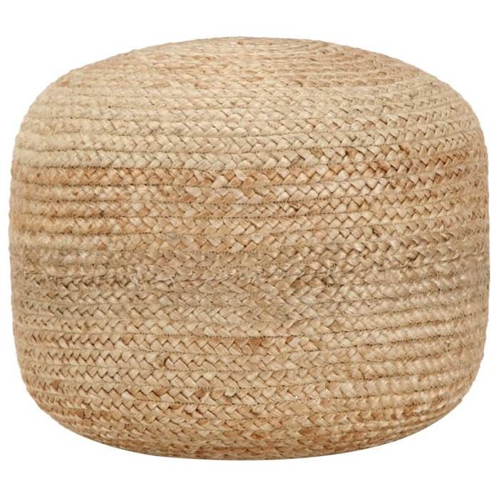 Pouf - vidaXL - Fait à la main - Jute - 45 x 30 cm