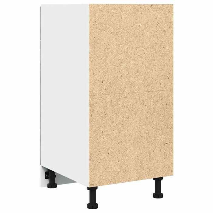Moderne Placard à tiroirs Lyon SWEETY Armoire base de cuisine Gris béton 40x46x815 cm bois dingénierie BB1326