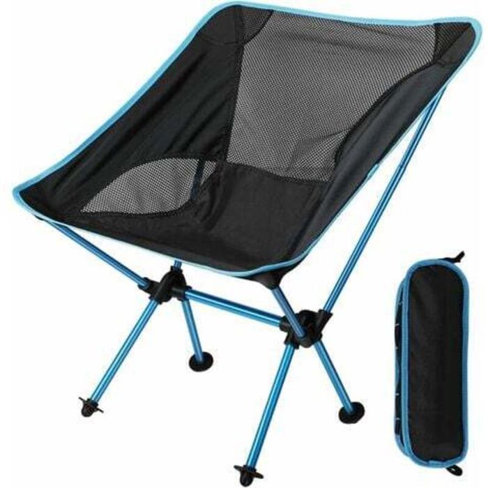 Chaise pliante compacte - PZCC - Ultra-légère 850 g - Dimensions dépliée 59x52x64 cm - Dimensions pliée 34x115x115 cm