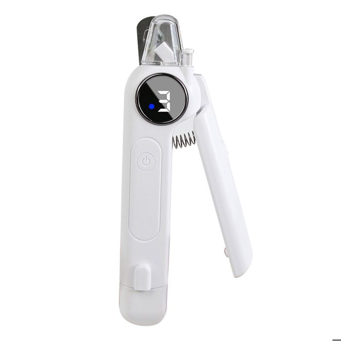 Coupe-ongles pour animaux de compagnie 21.5x10.4x3.5 cm Électrique Rechargeable Lime 2 en 1 Griffes Chat Chien Sécurité Anti Douleur