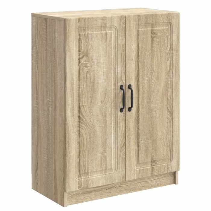 Buffet Chêne Sonoma 66 x 34 5 x 87 cm en Bois dingénierie avec portes coulissantes et look intemporel FR637907