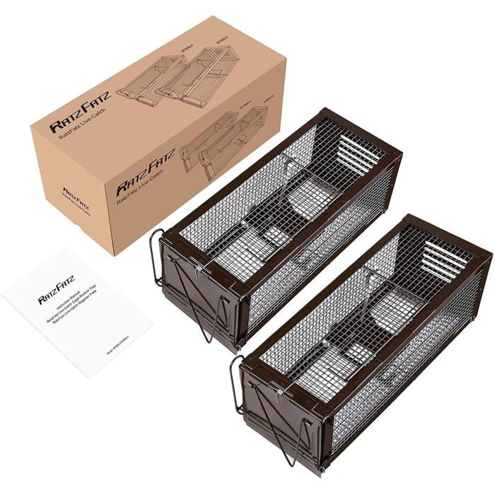 Piège À Rats Multi-Catch Cage XXL Sensibilité Réglable Capture Sans Mise À Mort Réutilisable Pour Souris Rats Et Rongeurs