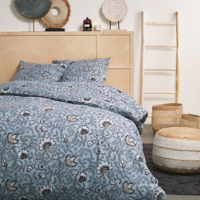 Parure de Lit Double Naruto 100% Coton, Housse de Couette 240x220 cm
