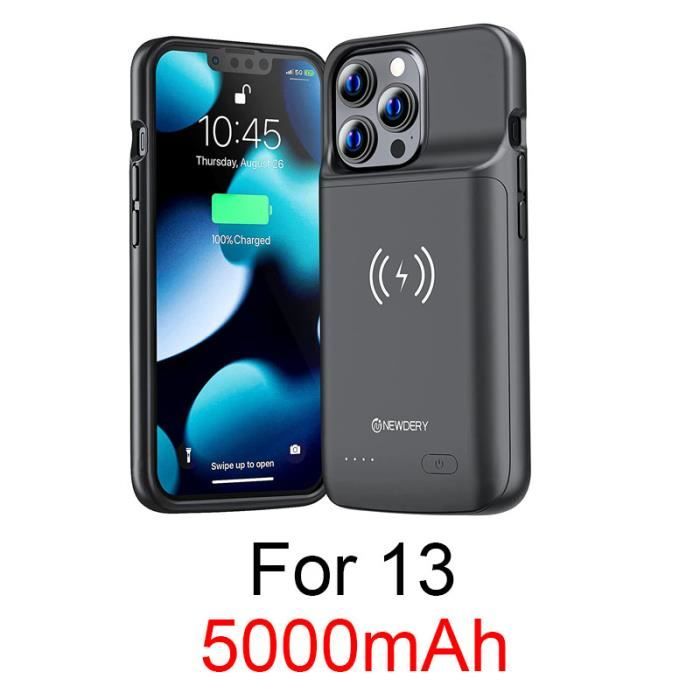 Coque Batterie Pour IPhone 15/15Pro, 7000mAh Ultra-Mince Pour Recharger En Bougeant