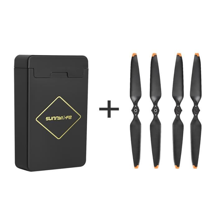 8 Hélices Plastique Drone Mavic Mini - Légères Et Durables Noir/Bord Argenté