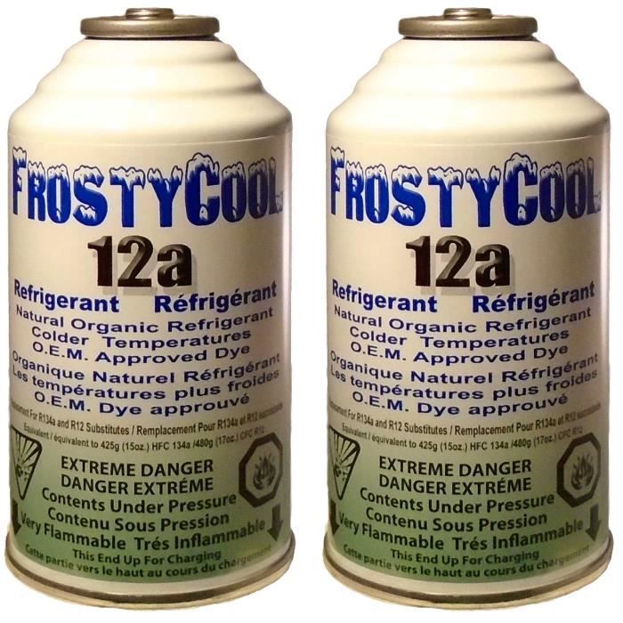 2X Frostycool cartouche recharge gaz refrigérant climatisation