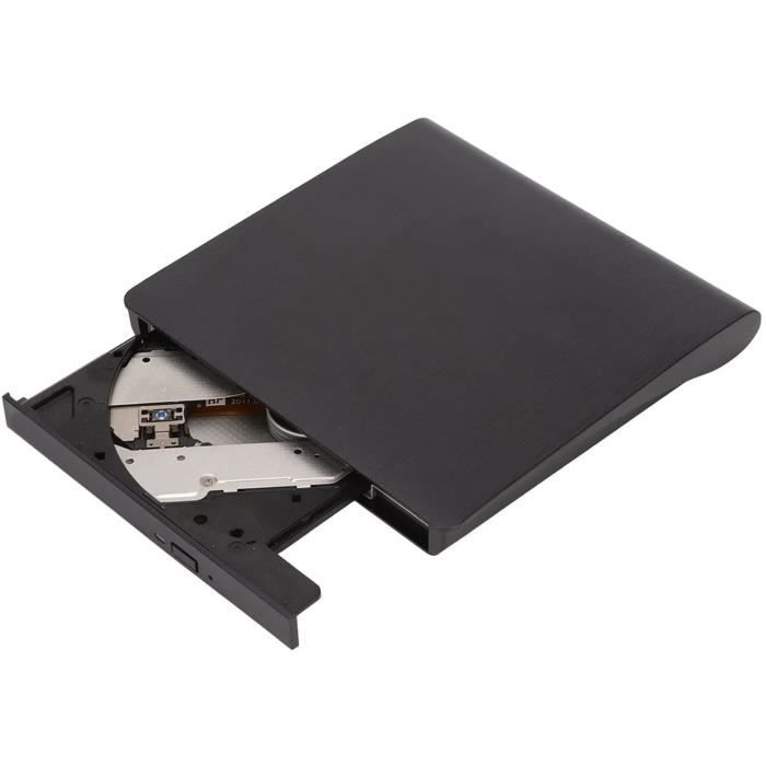 Lecteur CD DVD +RW Externe, Portable USB 3.0 DVDCD ROM Graveur