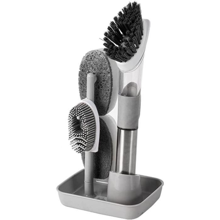 Un Ensemble De 3 Brosses Multifonctions En Fil D'acier Plaqué Cuivre, Brosse De Nettoyage, 23 Cm Resistant A Usure Et Durable Anti Rouille 92501565