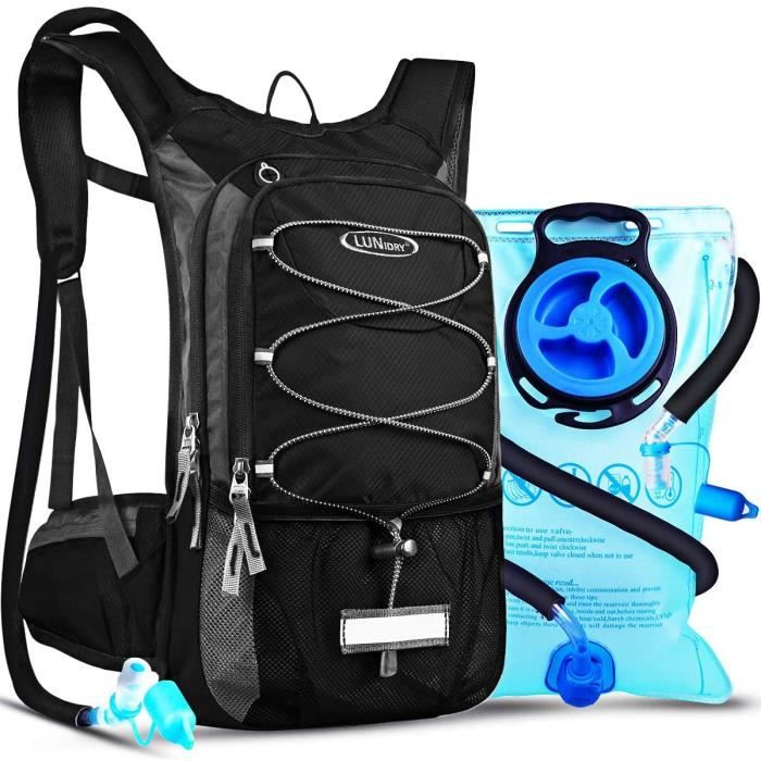 AIMTYD Sac à Dos Gilet d'Hydratation avec Vessie d'Eau 2L, Sac Isotherme  Léger pour Marathon de Trail Course de Randonnée Jogging Fit pour Hommes  Femmes Enfants 