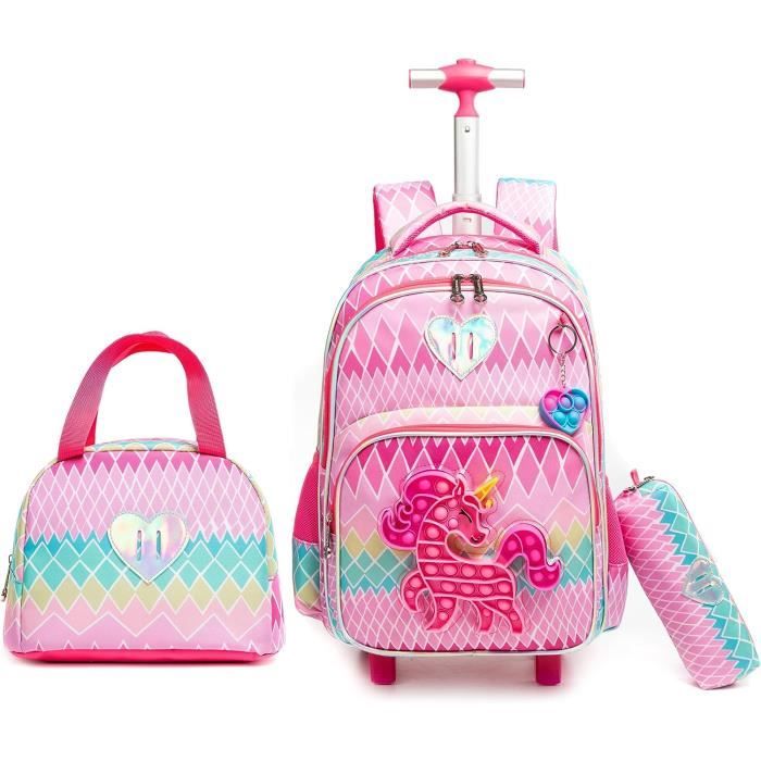 Cartable a roulette fille on sale cdiscount