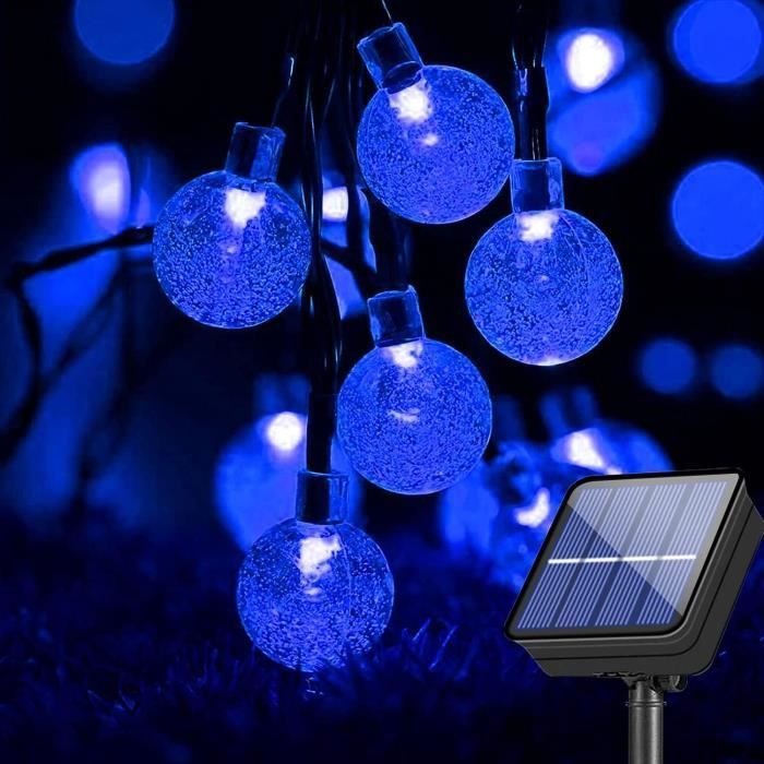 Guirlande Solaire Extérieur 12m 100 LED - 8 Modes, IP65 étanche, Pour Jardin, Terrasse, Fêtes