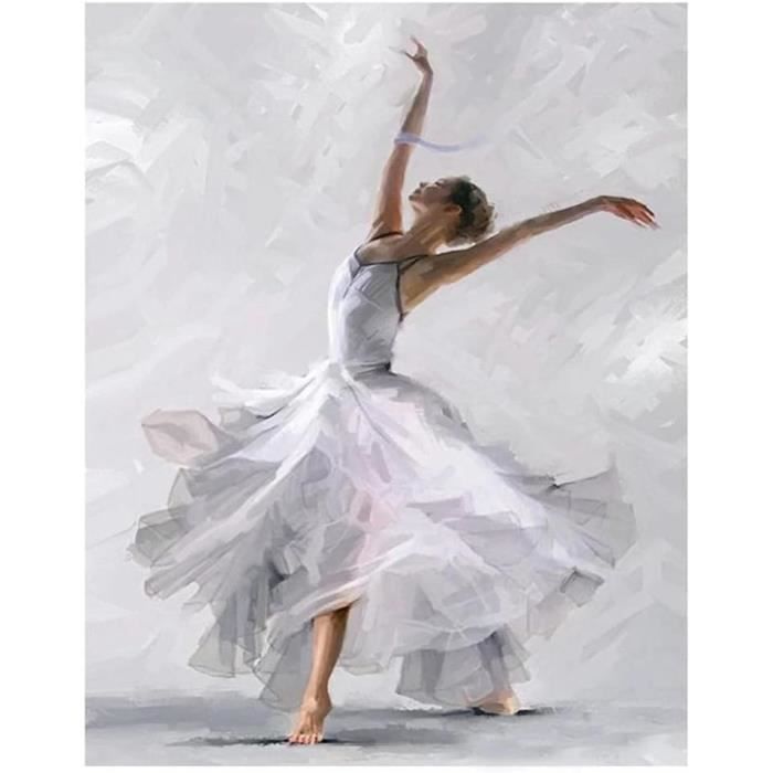 Diamond Painting Danseuse De Ballet,5D DIY Broderie Diamant Painting Kits,Adultes Enfants Diamant Peinture Strass Point De Croix Diamant Arts Craft