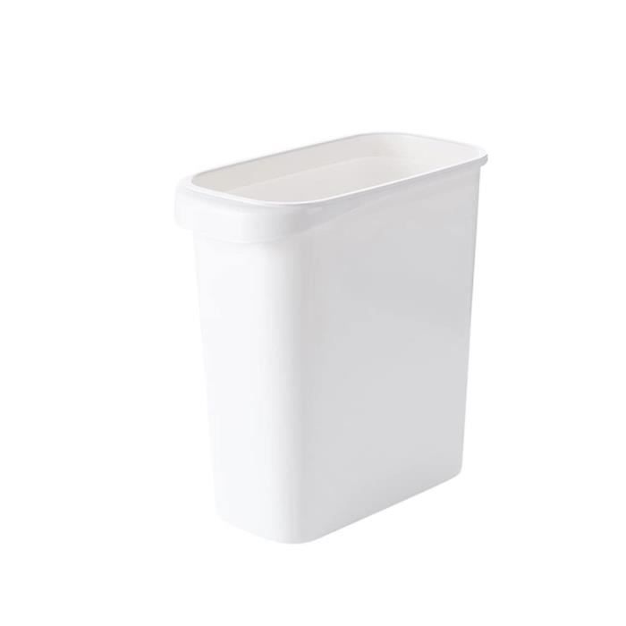 Poubelle De Cuisine 10L Avec Couvercle Rotatif – Design à Fente Anti-odeurs – Plastique Robuste – Dimensions 39x29x19 Cm – Pour Bureau Et Maison