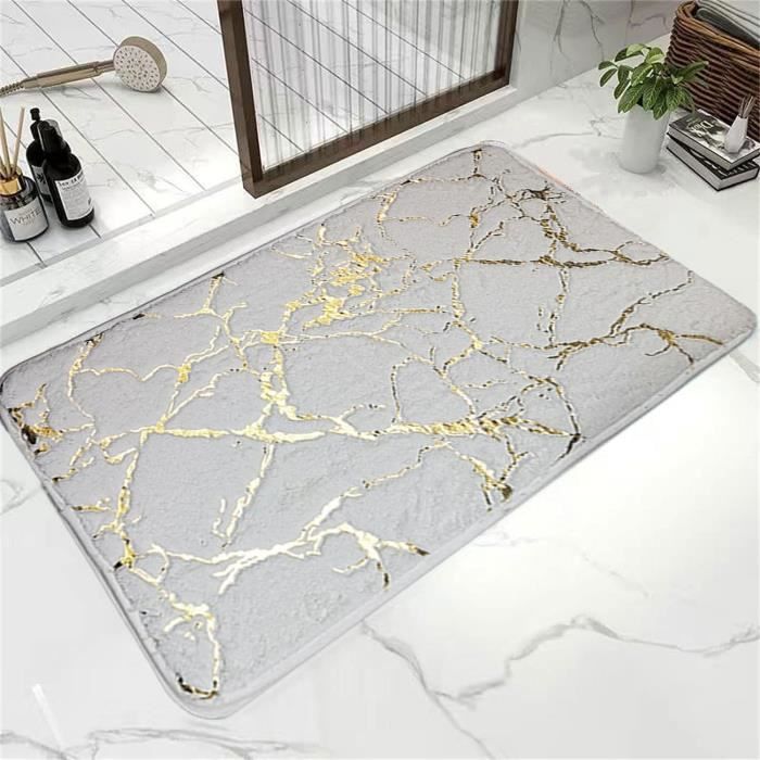 Tapis Salon Elégant Tapis De Salon Court Et Brillant Blanc Et Gris