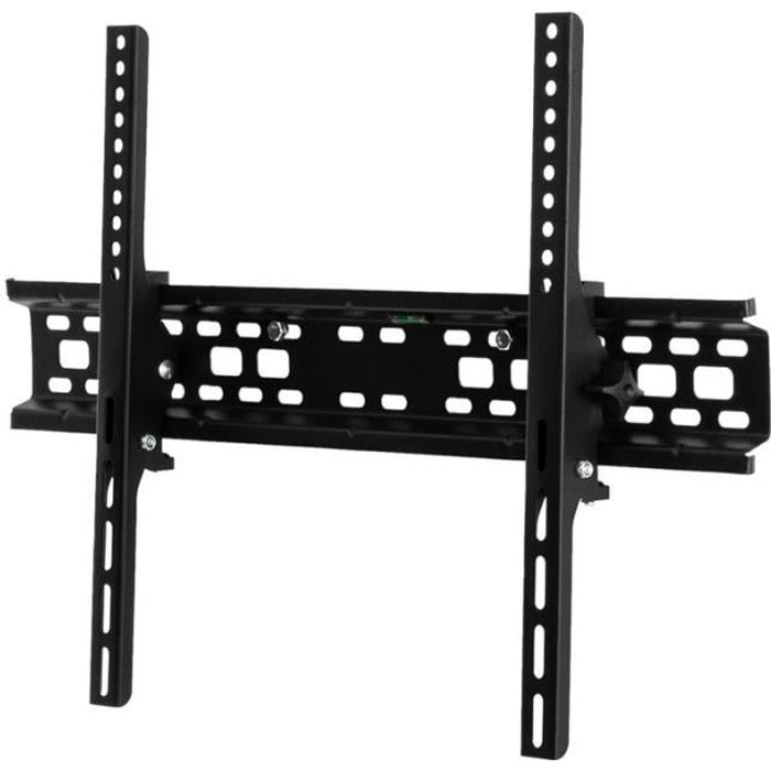Support mural inclinable tv muraux pour écrans plats ultra plat 17-37 43-94 cm