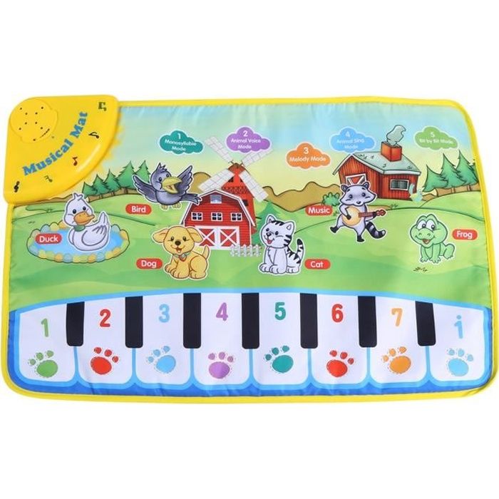 Tapis de musique enfants rampant piano éducatif jouet musical enfants