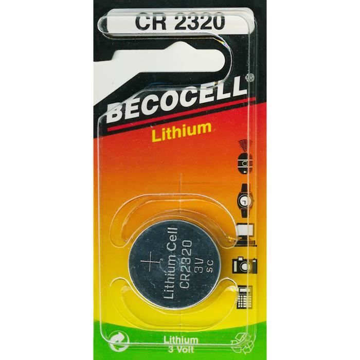 Pile ronde 3 v Lithium Becocell CR2320 - Cdiscount Jeux - Jouets